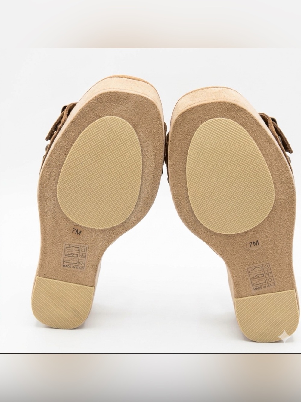 Anna Luisa Amalfi Studded Suede Cork Wedge Sandal Women’s 7 - Picture 7 of 7